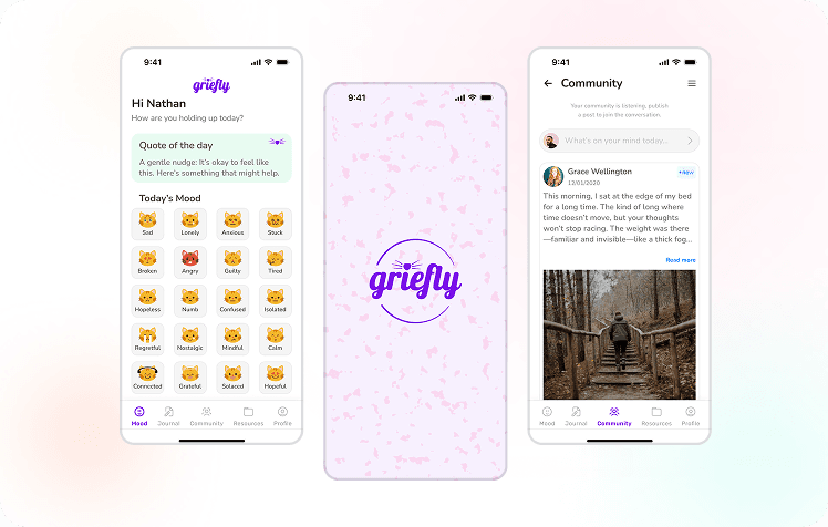 Griefly – Mental Health Social App